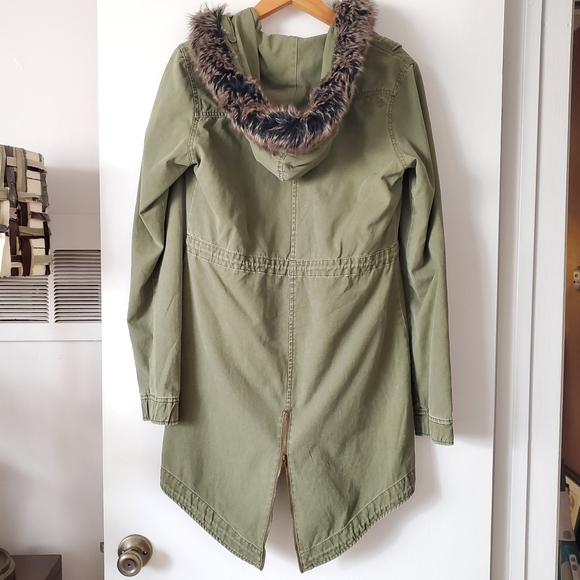 Volcom Scout Army Green Parka Jacket - Picture 5 of 13